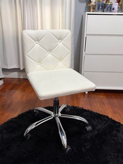 White Vanity chair