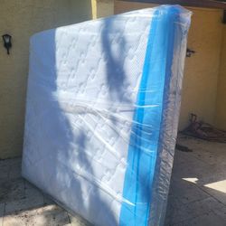 NEW KING PILLOW TOP MATTRESS AND BOX SPRING -- Also Available In All Sizes.