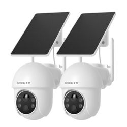 Wireless Solar Outdoor Cameras (1 Pairs)– $39
