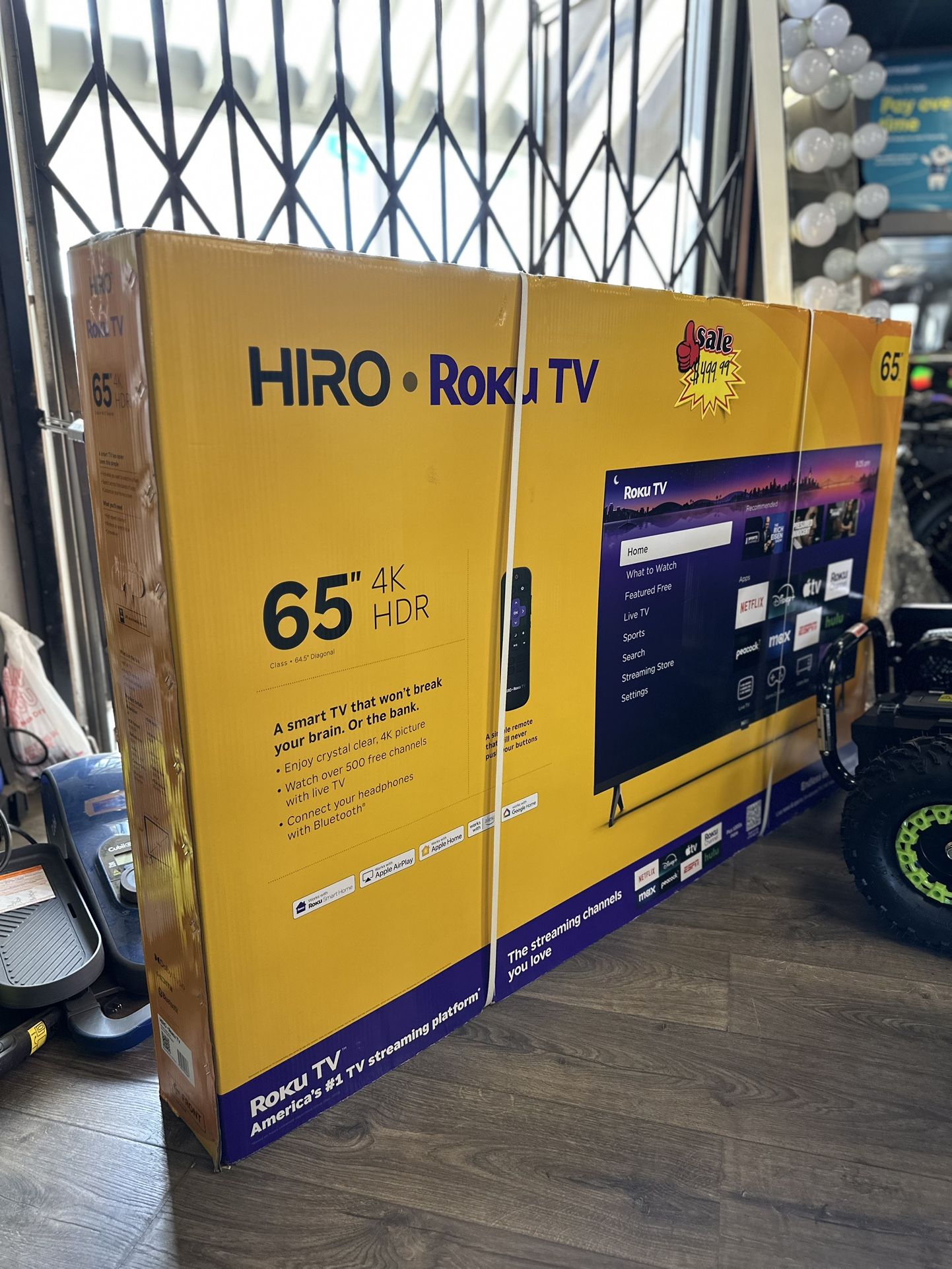 Roku 65” Tv ( Take It Home In Payments/ Llevalo A Casa En Pagos)