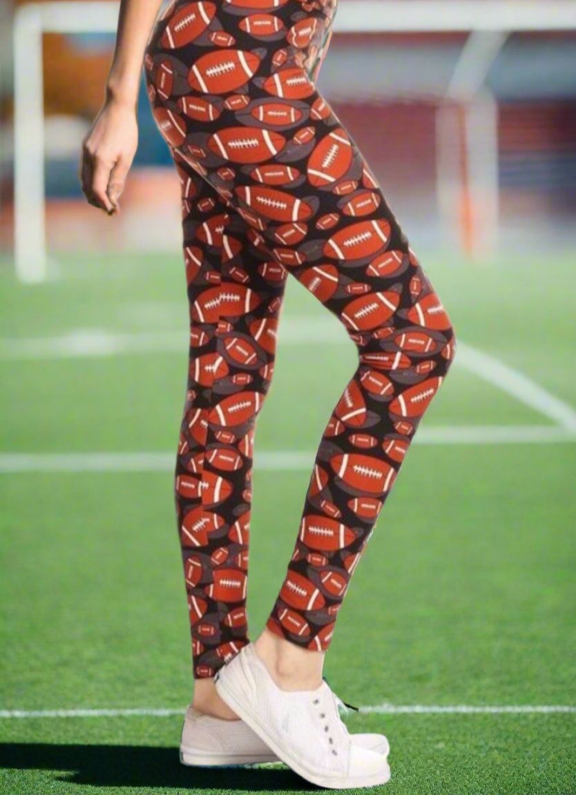 NEW Womens Football Leggings Soft As Lularoe OS