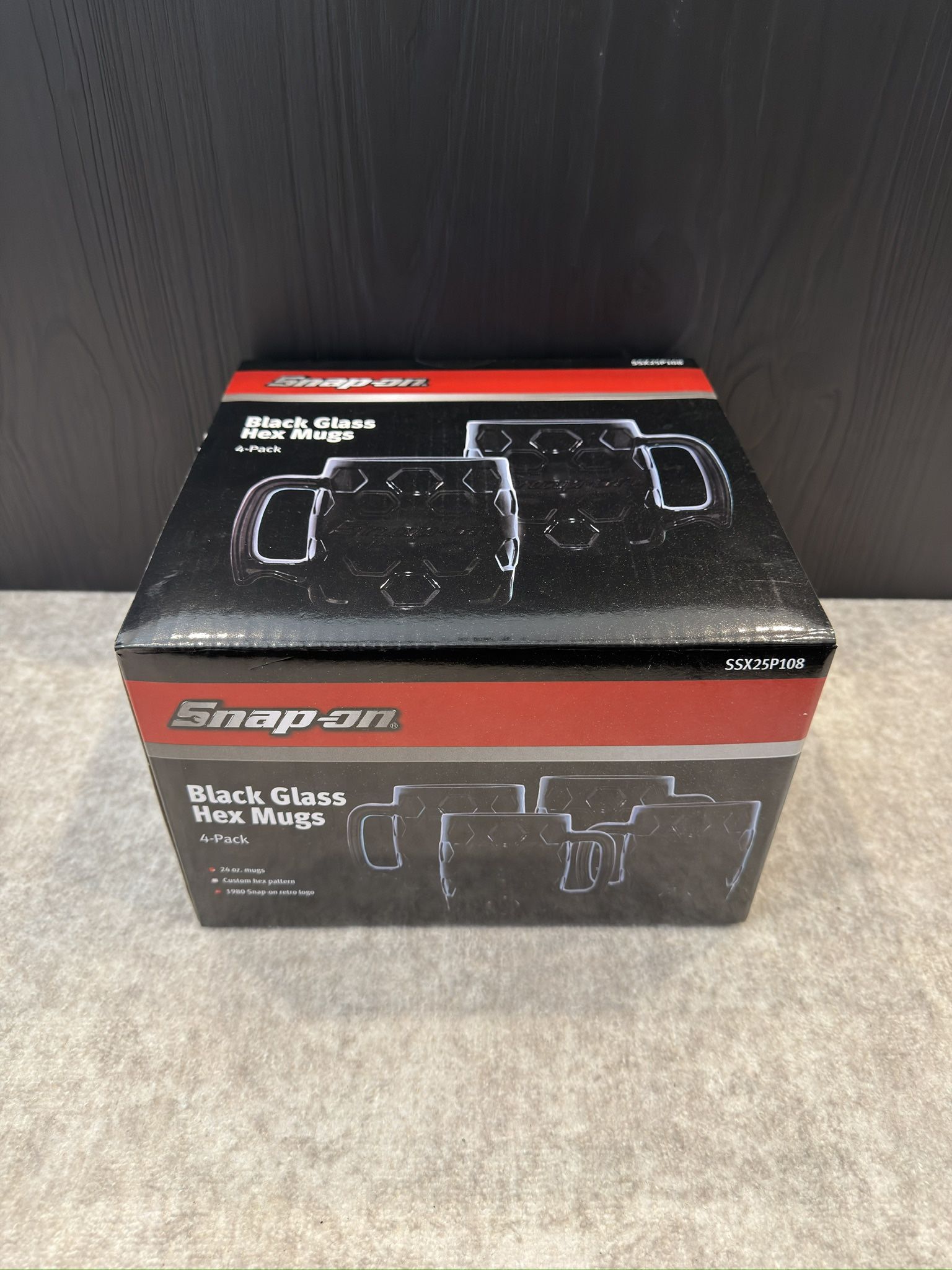 Snap On Black Hex Mugs SSX25P108