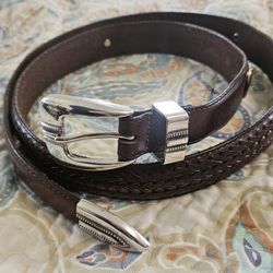 Man Leather Belt Size 42
