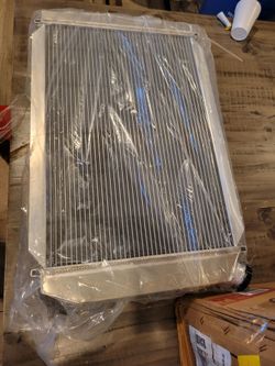 1979-----1993 Ford mustang aluminum performance radiator with electric fans  kit