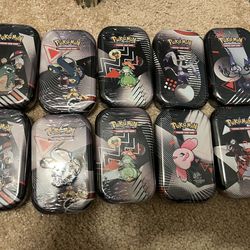 Unova Black Bolt White Flare Tins