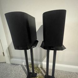 Definitive Technology Speakers w/ Stands – Premium Sound