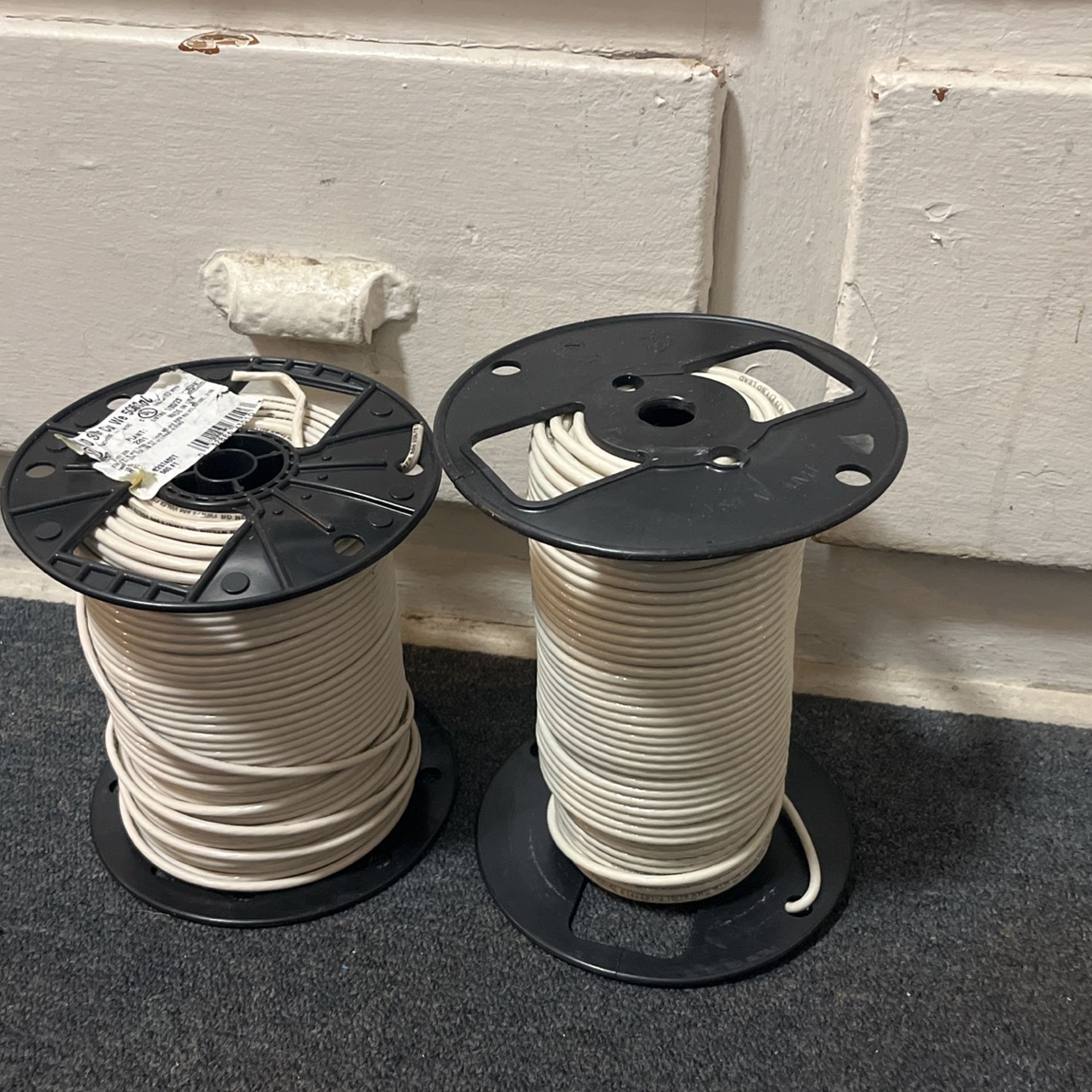 600FT 2 rolls #10 White Stranded CU THHN Wire