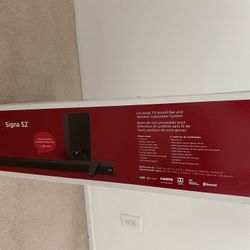 POLK AUDIO SIGNA S2 SOUND BAR WITH WIRELESS SUBWOOFER