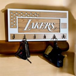 Lakers USA Flag Key Holder