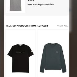 moncler manica corta t shirt