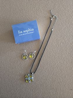 Lia Sophia Necklace and Earring Set
