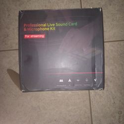 Professional Live Sound Card And Microphone Kit For Streaming