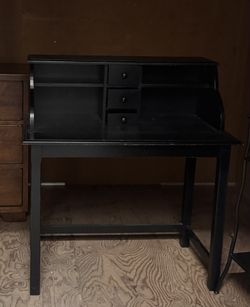 Cute Little Black Desk.