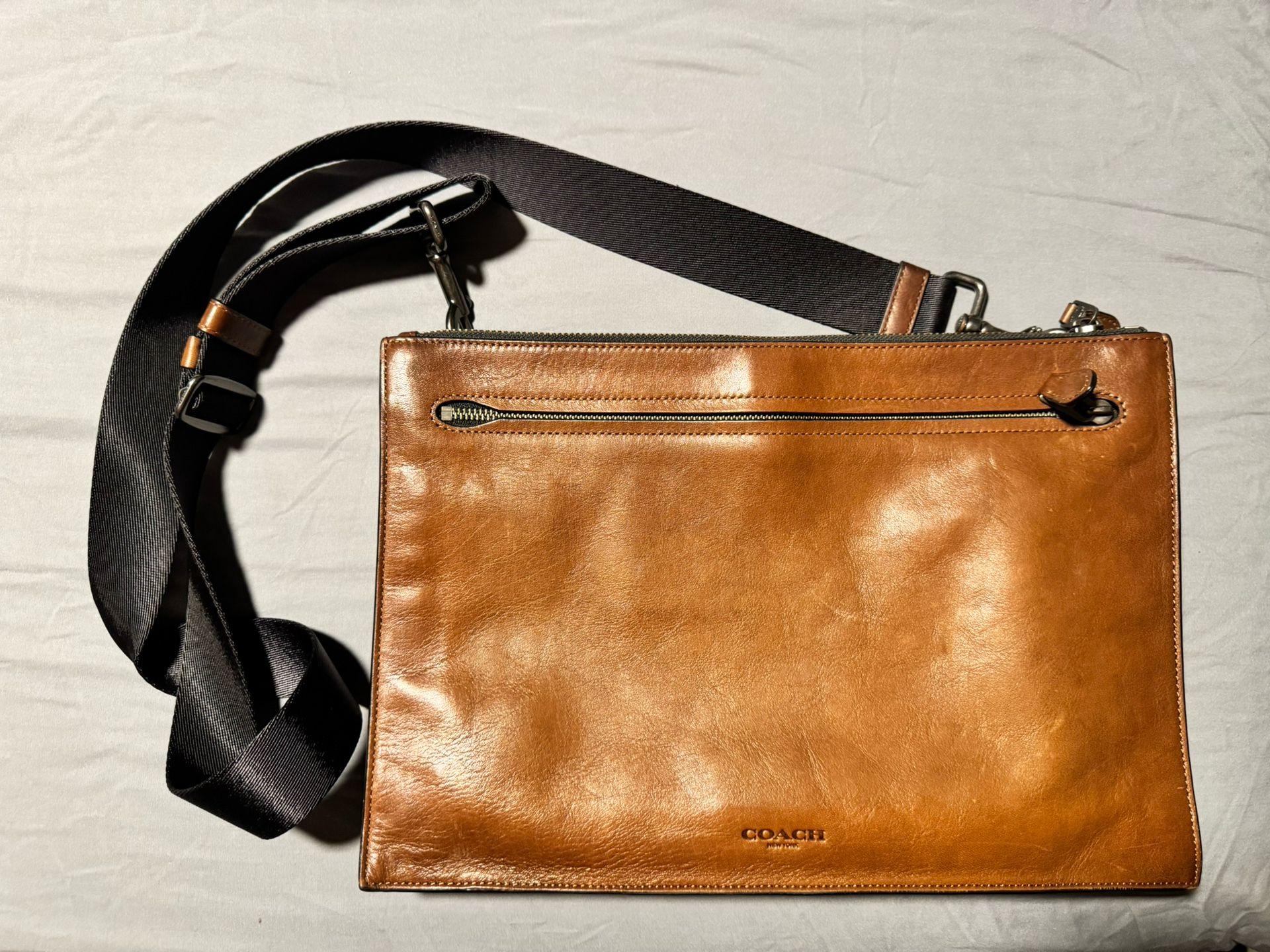 Coach Leather Messenger Bag