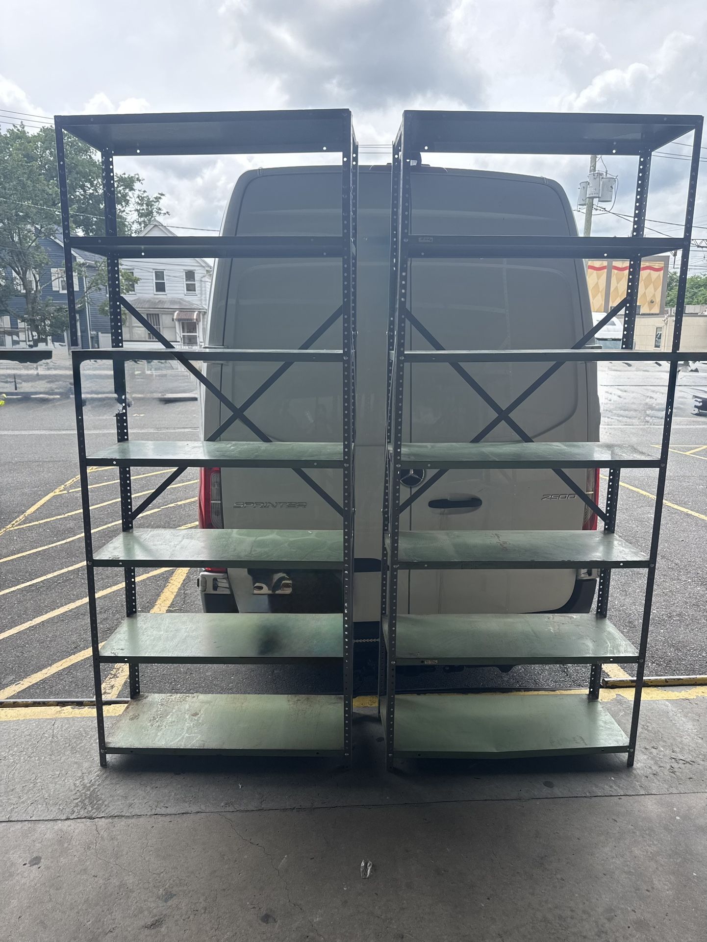 Heavy Duty Metal Shelves Lot Of 2” 86*36*15 in