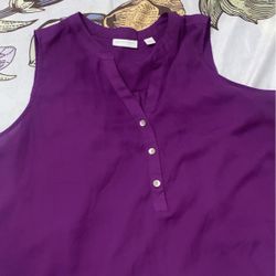 purple office top