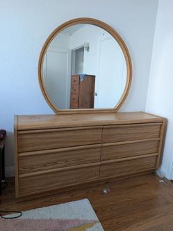 Dresser with mirror