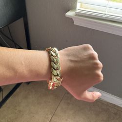 MIAMI GOLD CUBAN BRACELET PLATED✨