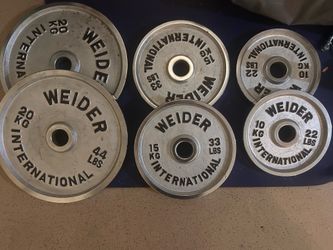 Pair of 44lb, 33lb, 22lb plates