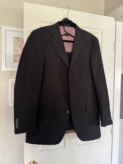 Black Pinstripe Men’s Suit