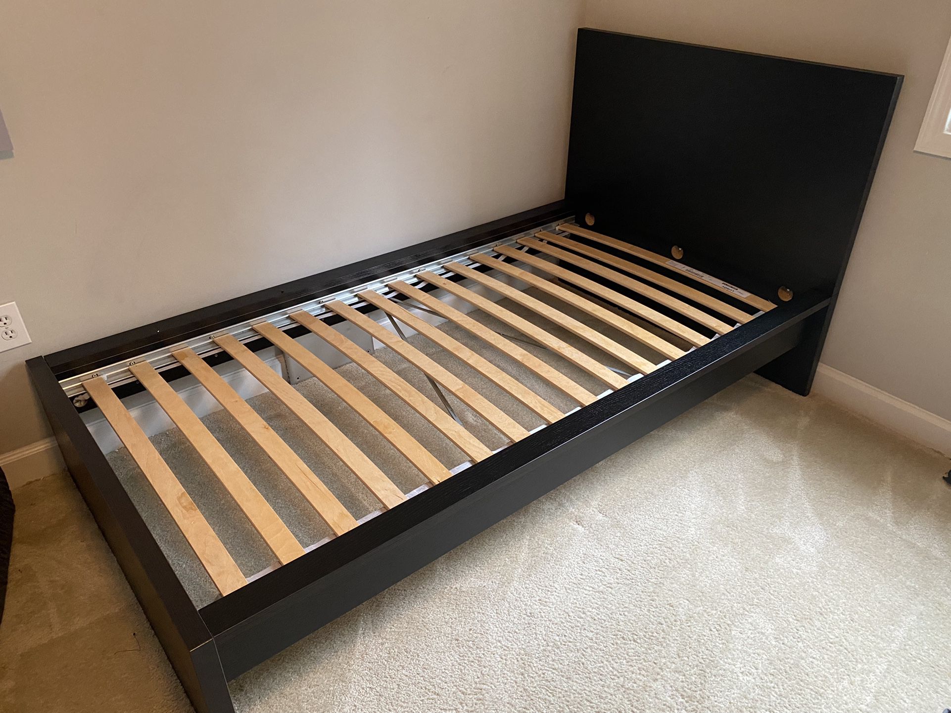Malm Twin Bed (NEW) Black-Brown