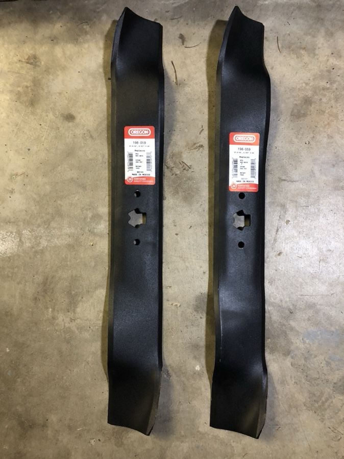 Oregon mower blade set riding mower