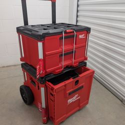 Milwaukee PACKOUT Rolling Drawer & 2-Drawer Tool Box Combo