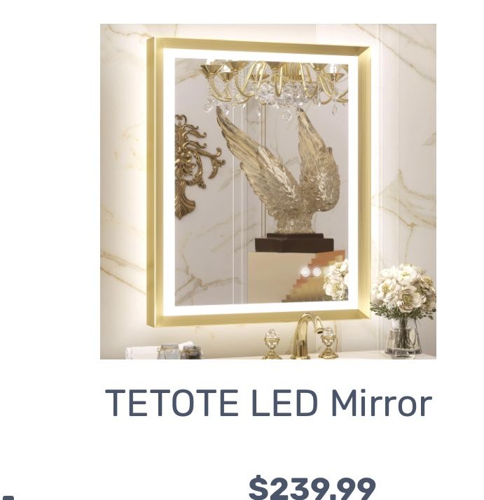 24 By 36 Led Touch Screen Bathroom Mirror