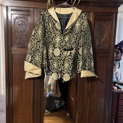 Vintage Silk Chinese Asian Style Jacket In Excellent Condition Size Medium 