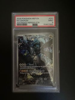 Pokemon N's Zekrom Promo PSA 9