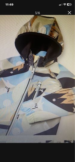 Vantti Soft shell Boys Jacket in Earthy Beige Colors Waterproof Breathable 10Y Manufactured In Finland By REIMA