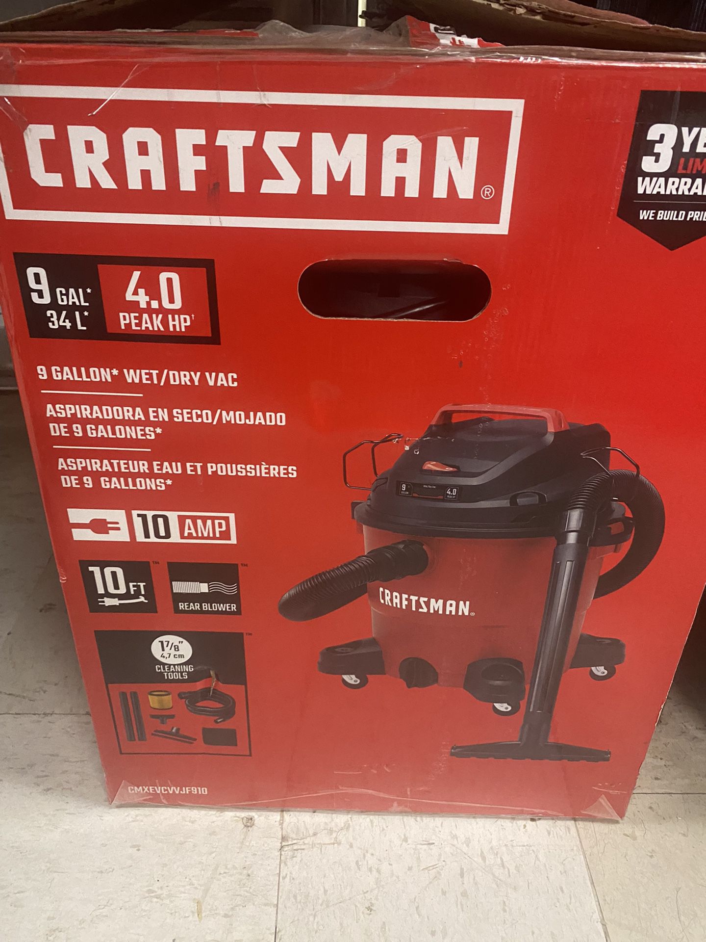 Craftsman 9 Gal Vacuum 