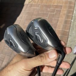 Callaway Fusion wide dole iron 8/9 in right hand graphite shafts 