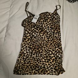 Leopard Print Cami Top (Size: S)