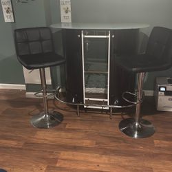 bar and bar stools