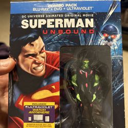 Superman: Unbound (Blu-ray/DVD, 2013, Includes Exclusive Figure + JLA Lego movie