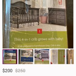 Z4 In 1 Convertible Crib 