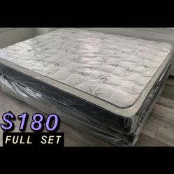 Full Size euro pillow top mattress Set โผ๏ธ