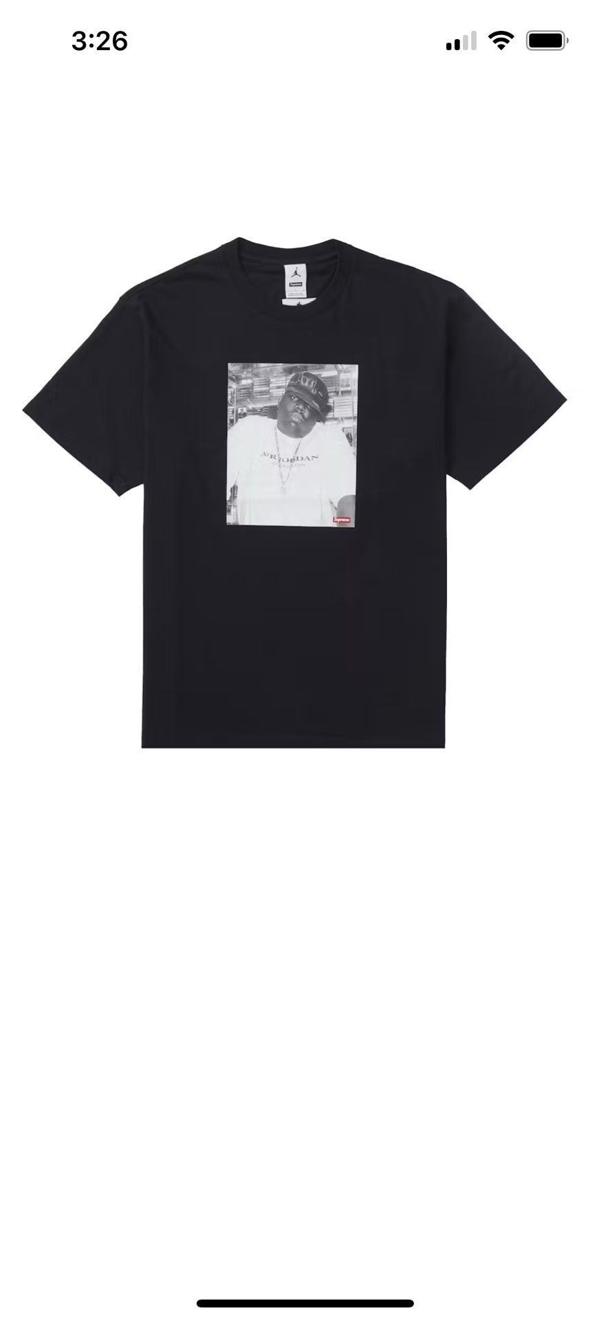 Supreme New jordan biggie collab Size L tshirts