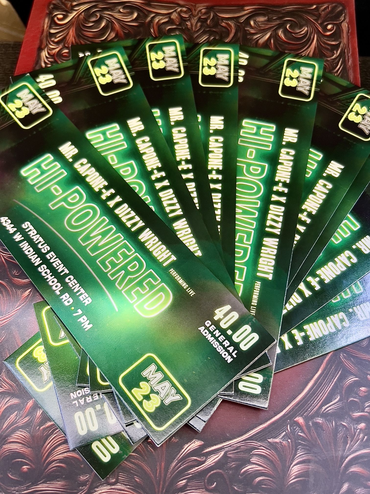 Tickets For Dizzy Wright and Mr.Capone-e