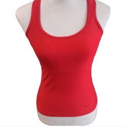 Nike Dry Fit Racer Tank size Small color Red