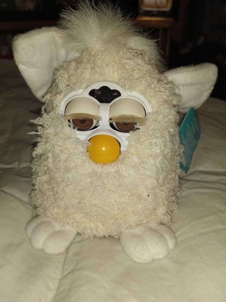 Vintage Collector's Item Baby Furby Curly Haired Sheep