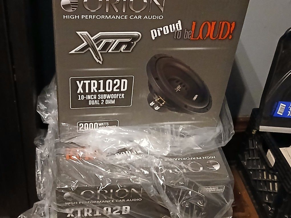 2 10inch Orion Subs Brand New 2000w $200firm Pickup Only Serious Buyers Please Yes It Is Avaliable