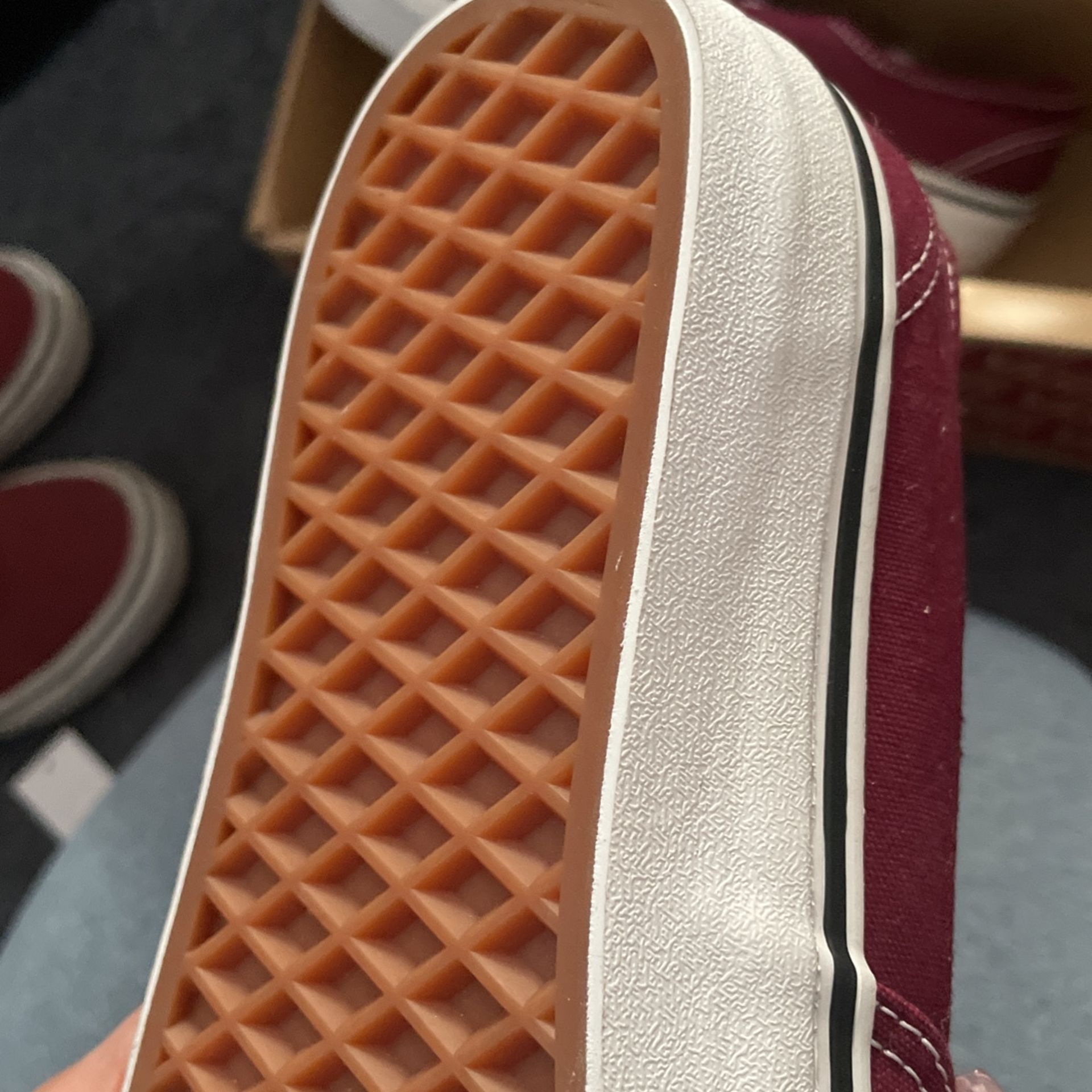 New Burgundy Vans Shoes for Sale in Victorville, CA - OfferUp