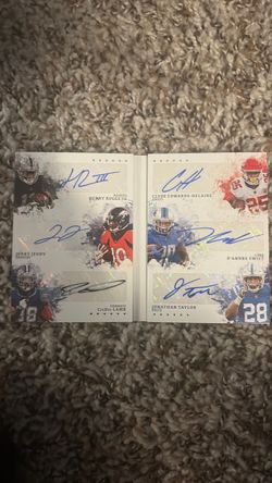 Jonathan Taylor ceedee lamb etc auto origins /10 booklet rookie