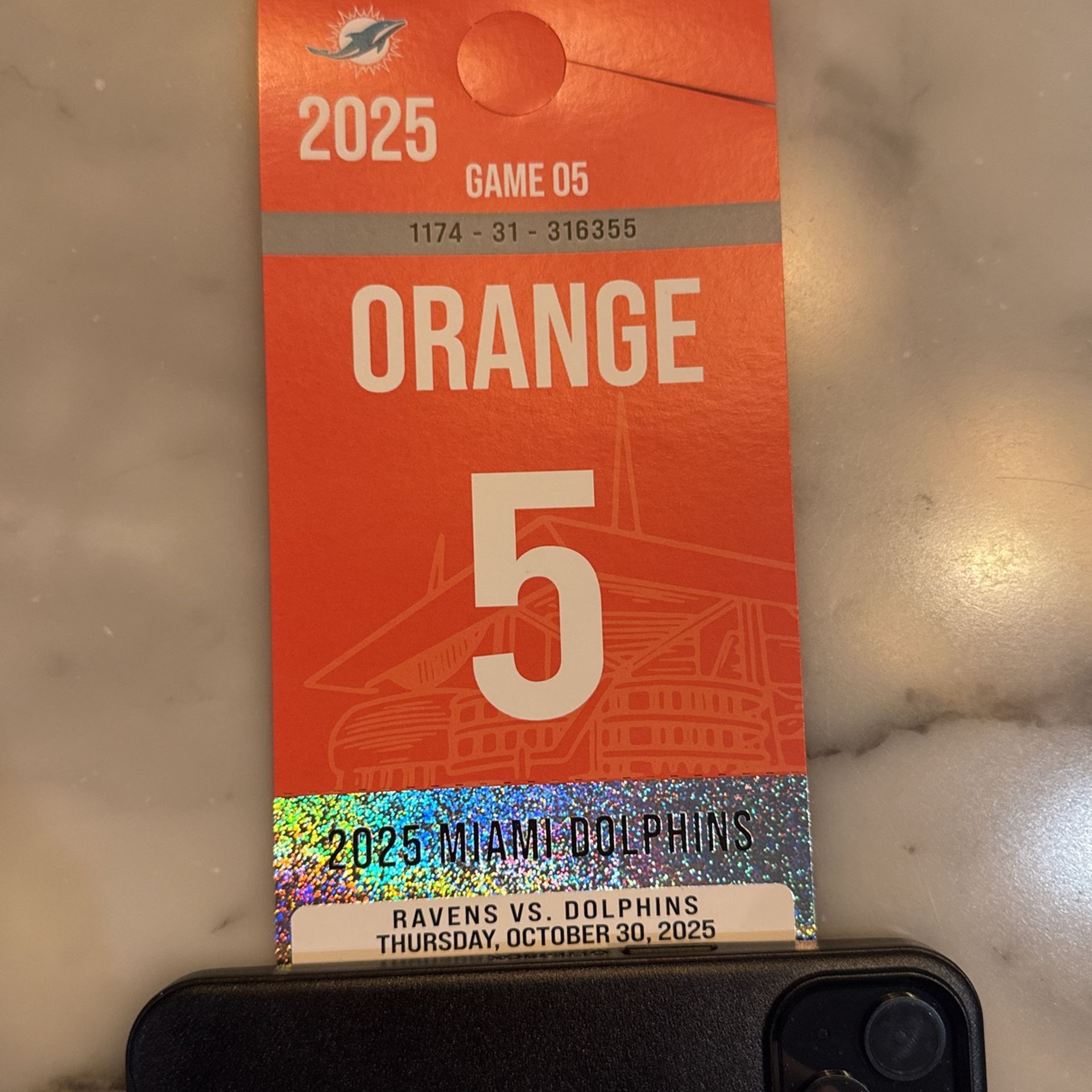 Miami Dolphins Vs Ravens Parking Pass 