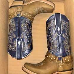Blue/Tan Women’s Boots