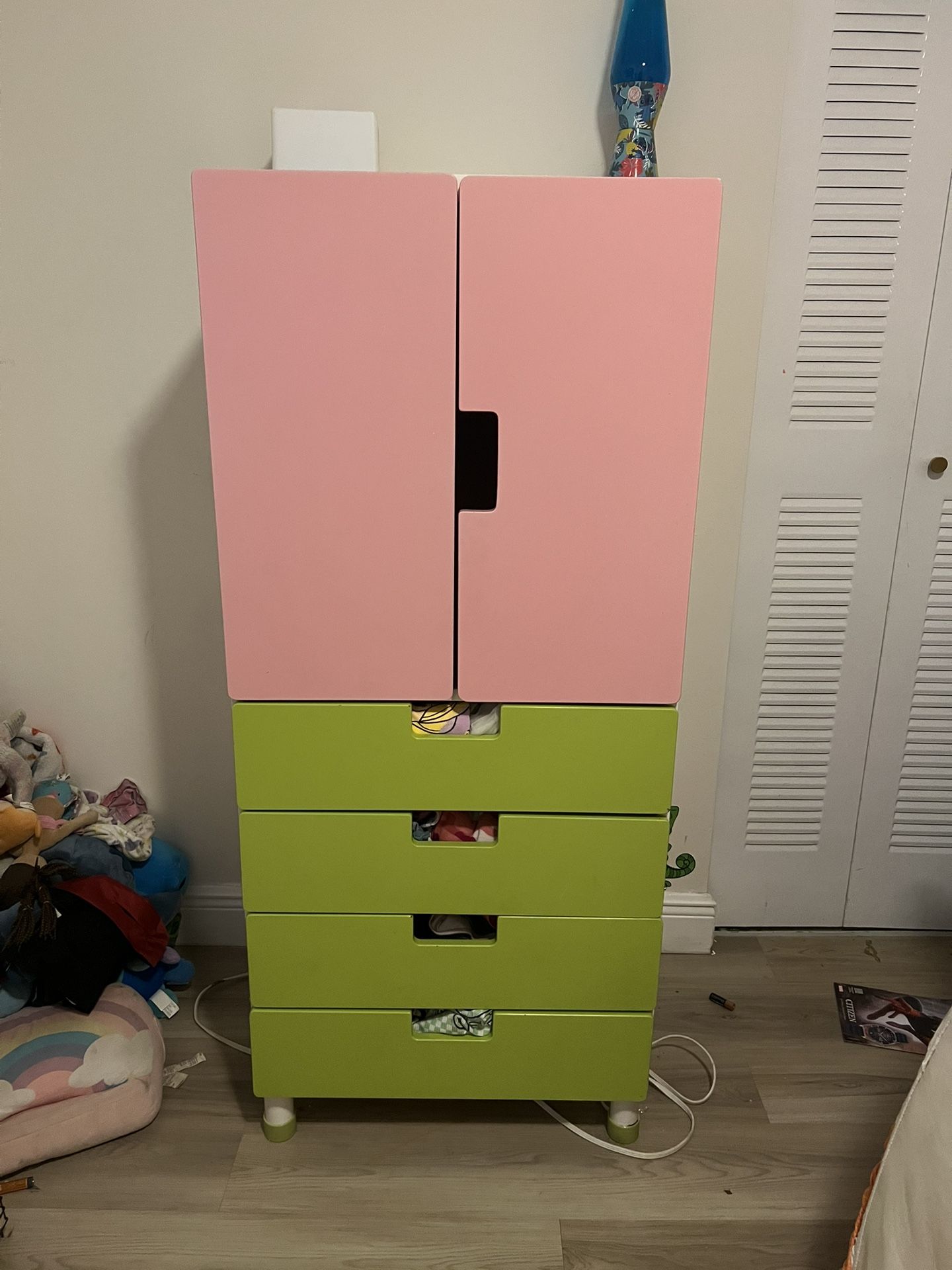 Child’s Cabinet and 4 Drawer Organizer Dresser