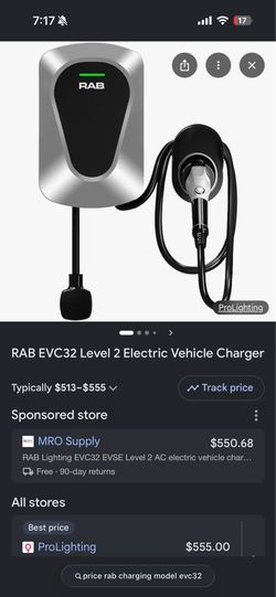 RAB EVC32 Level 2 Electric Vehicle Charger