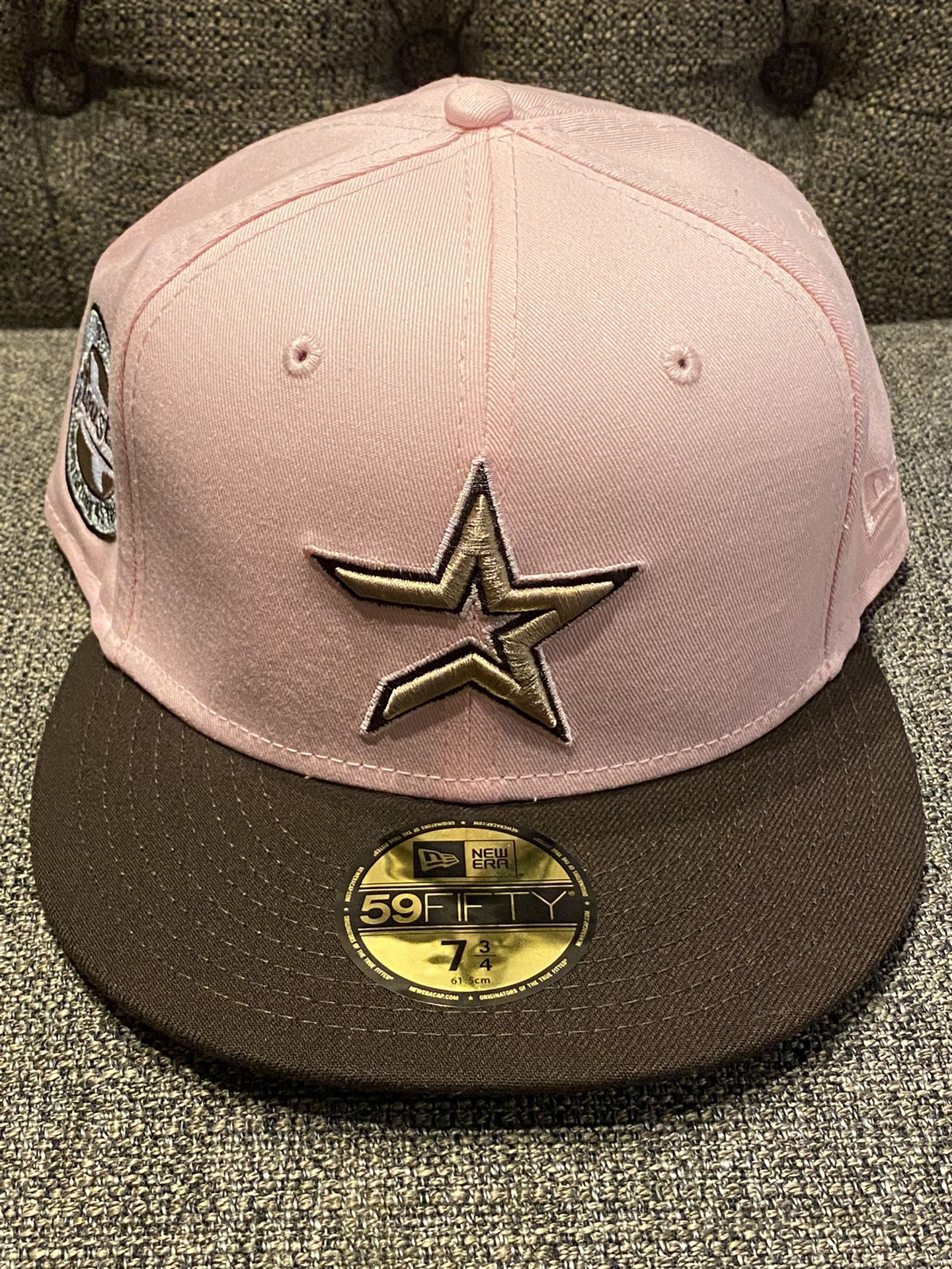 Houston Astros 45th Anniversary New Era 59Fifty Fitted Hat (Brick Red Pink  Under Brim)